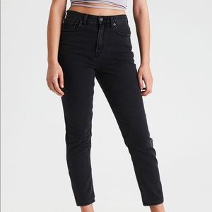 American Eagle Black Mom Jeans